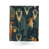 Monkey Shower Curtain with a Patterned Design for a Fun and Playful Bathroom Decor