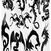 Monochromatic Japanese Dragon Shower Curtain For A Sophisticated Bathroom