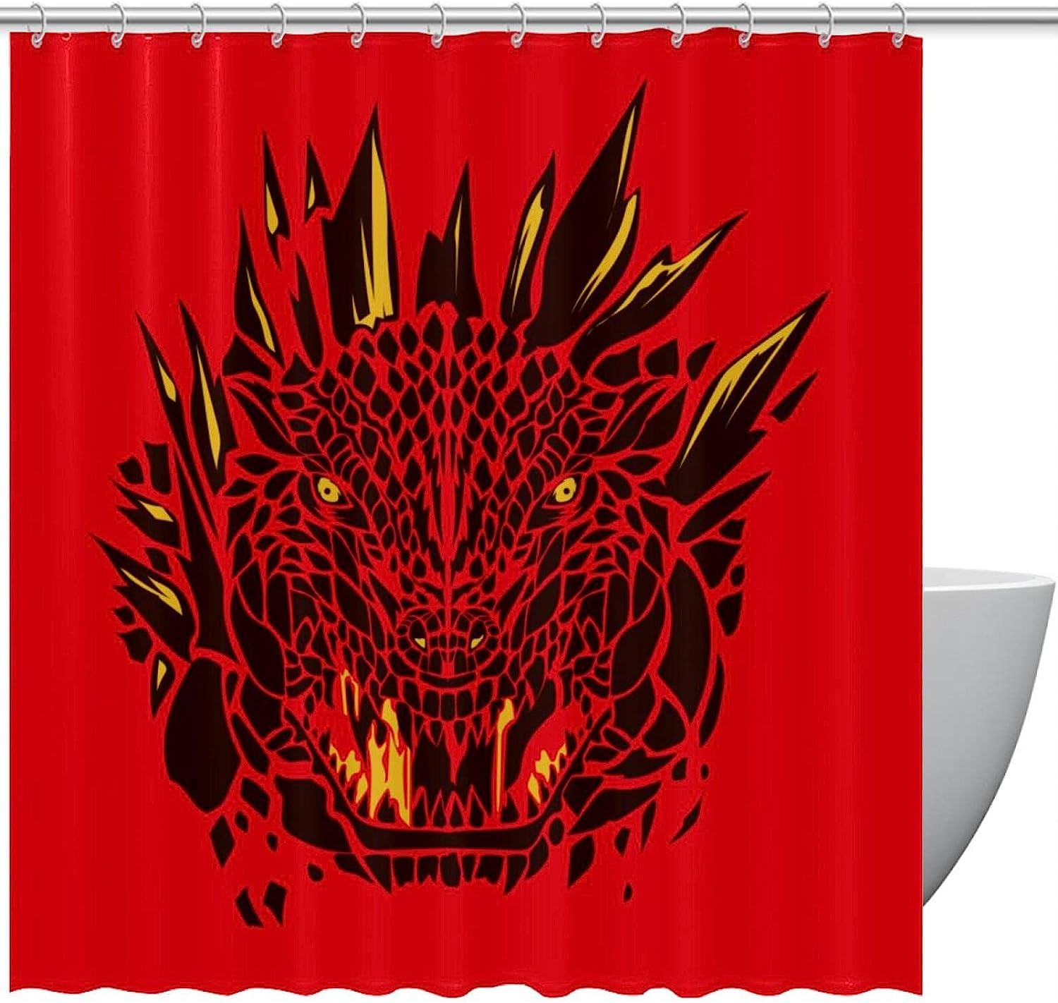 Monster Dino Shower Curtain For A Fun Bathtub Experience
