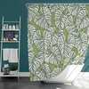 Monstera Green Leaves Print Shower Curtain For Your Botanical Bathroom 