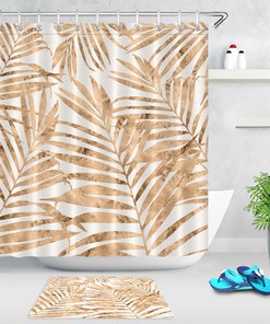 Monstera Leaf Shower Curtain With Tropical Vibes