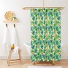 Monstera Palm Green Leaves Pattern Botanical Garden Shower Curtain - Nostalgic Charm To Your Bathroom