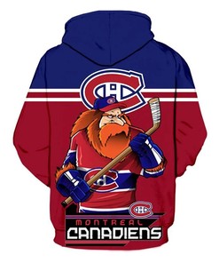 Montreal Canadiens Mascot Printed 3D Hoodie - 3D Printed Hoodies