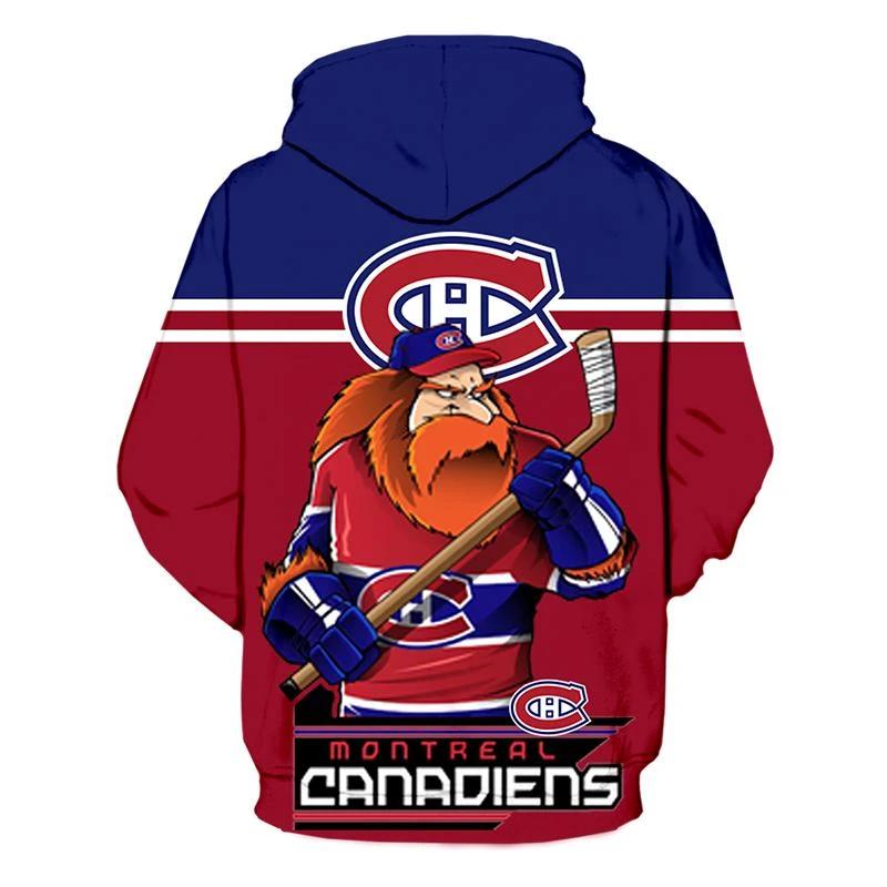 Montreal Canadiens Mascot Printed 3D Hoodie - 3D Printed Hoodies