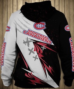Montreal Canadiens Thunder Design 3D Hoodie Pullover - Gifts For Men