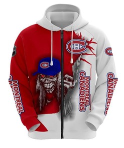 Montreal Canadiens Ultra Death Graphic 3D Hoodie - Custom All Over Print Hoodie