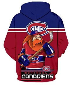 Montreal Canadiens Ultra-Cool 3D Hoodie Long Sleeve - 3D Hoodies With Zippers