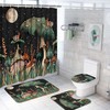 Moon And Mushroom Plant Shower Curtain For Bathroom And Accessories By Alishomtll