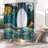 Moon And Stars Boho Shower Curtain For Nature Lovers Bathroom Decor 