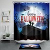 Moon Coffin, Horror, And Zombie Shower Curtain - Scary Halloween Decor