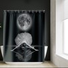 Moon Dance Ballerina Shower Curtain For Ballet Bathroom Decor