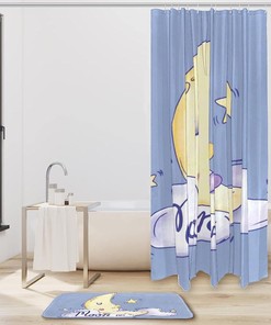 Moon Day Waterproof Shower Curtain: Keep Your Bathroom Clean with The Lunar Cycle Design