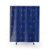 Moon Garden Shower Curtain: Floral and Botanical Rustic Bathroom Dcor with Watercolor Design