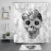 Moon Phase And Starry Sky Mushroom Shower Curtain For Bathroom