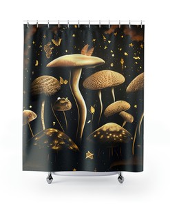 Moon Phases Bohemian Bathroom Decor Shower Curtain