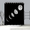 Moon Phases Shower Curtain - Celestial Night Sky Bathroom Accessory