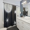 Moon Phases Shower Curtain with Wolf and Forest Print: Inspiring and Beautiful Bathroom Decor with Modern Edge