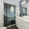 Moon Shower Curtain: Celestial Bathroom Dcor with a Touch of Enchantment