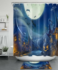 Moon Shower Curtain For Celestial Bathroom Decor