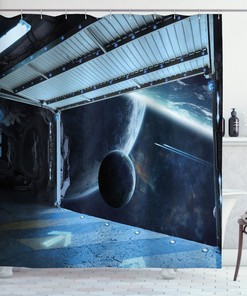 Moon Shower Curtain For Celestial Bathroom Design