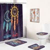 Moon Sun Abstract Artistic Print Shower Curtain for Bathroom