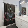 Moon Theme Gothic Shower Curtain Spooky And Mysterious Bathroom Decoration 