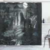 Moon View In Scary Dark Gothic Shower Curtain Gothic Home Decoration With Scary Design