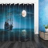 Moonlight on Sea Shower Curtain: Mystical Bathroom Accessories with Perfectly Balanced Serenity and Celestial Touch