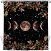 Moonlit Celestial Herbs And Ivy Shower Curtain For Bathroom Decor