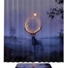 Moonlit Deer Shower Curtain Set For A Serene Bathroom
