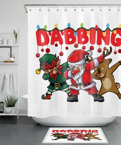 Moose Shower Curtain For Rustic-Style Bathroom Design