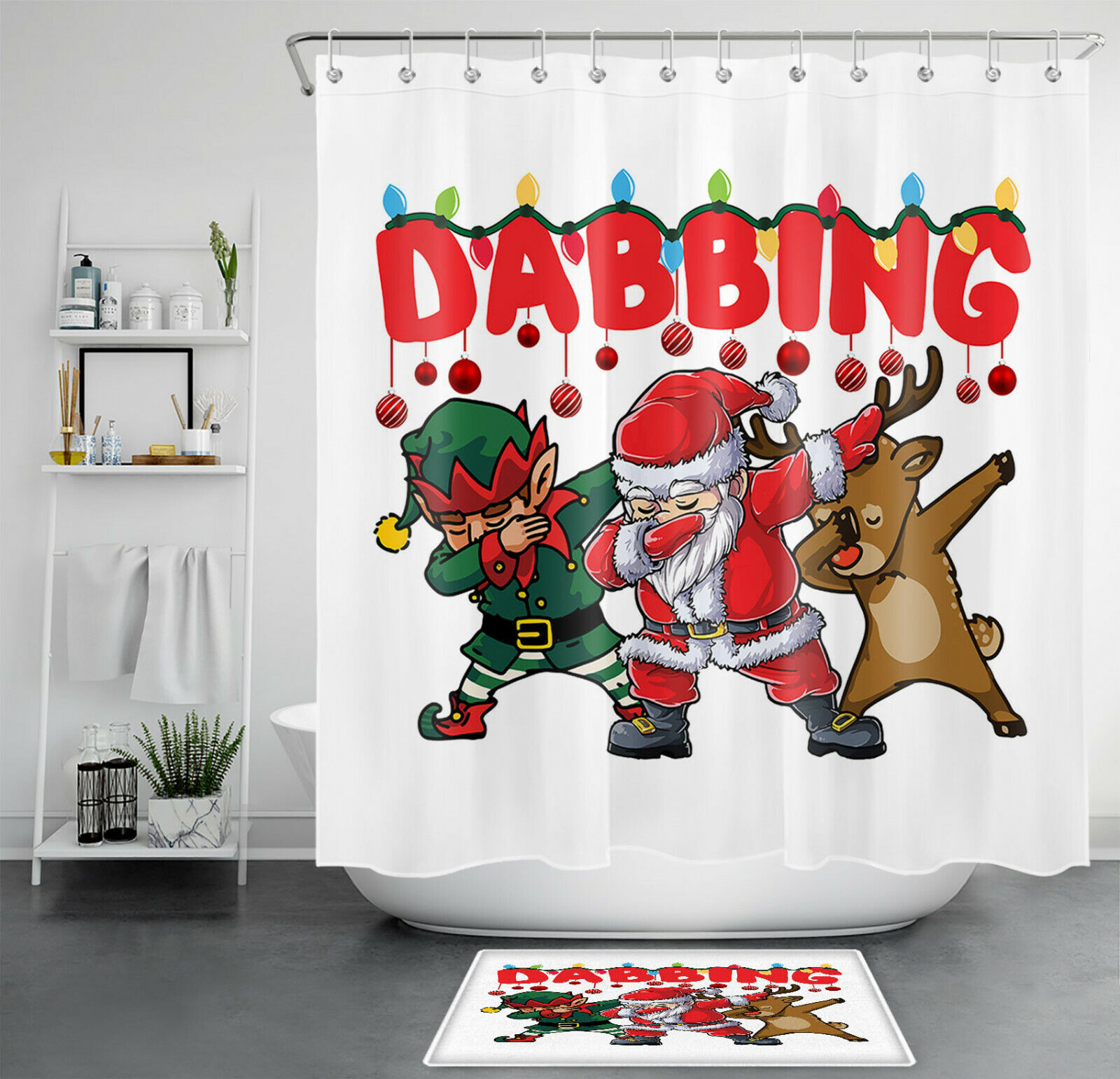 Moose Shower Curtain For Rustic-Style Bathroom Design