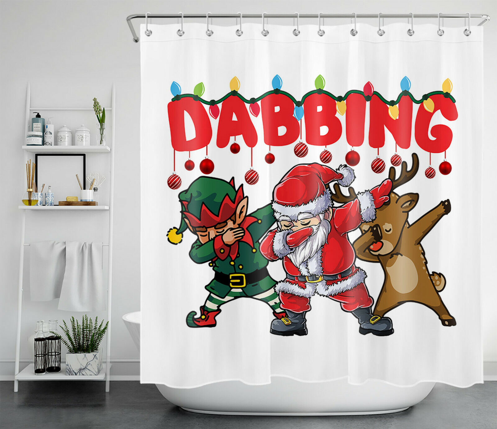 Moose Shower Curtain For Rustic-Style Bathroom Design - Image 2