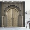 Moroccan Gate Geometric Print Shower Curtain for Bathroom