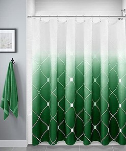 Moroccan Ombre Shower Curtain, Naturoom Geometric Pattern to Spice up Your Bathroom 