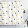 Moroccan Sun Flowers Dots Print Shower Curtain for Bathroom