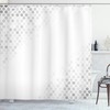 Mosaic Art Geometric Pattern Shower Curtain For Modern Bathroom Decor