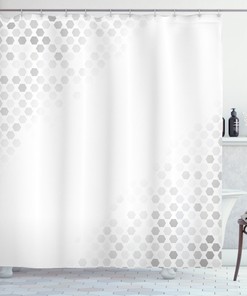 Mosaic Art Geometric Pattern Shower Curtain For Modern Bathroom Decor