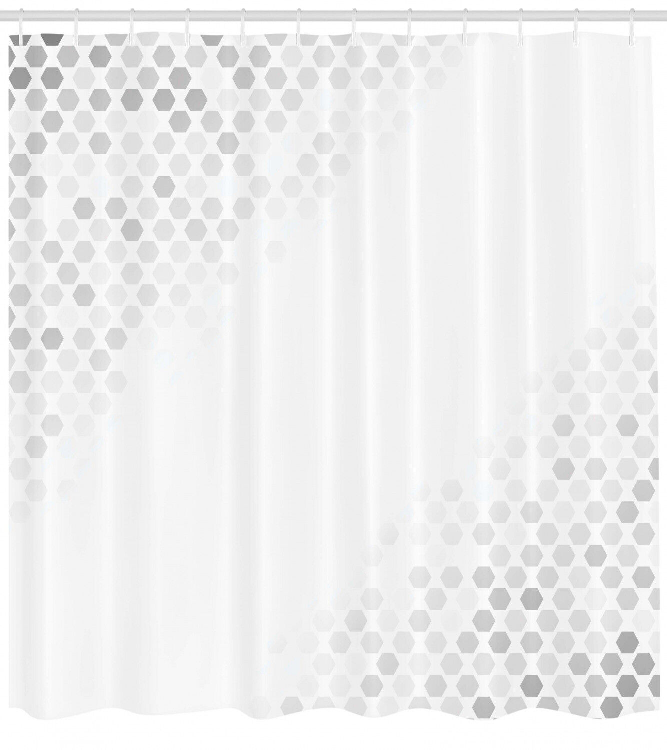 Mosaic Art Geometric Pattern Shower Curtain For Modern Bathroom Decor