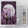 Moth Galaxy And Full Moon Shower Curtain For A Celestial Bathroom Decor