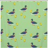Mother Duck with Her Ducklings Printed Bathroom Shower Curtain Fabric for Home Decoration