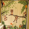 Motion Monkey Exclusive Full Size Shower Curtain for Fun Bathroom Decor 