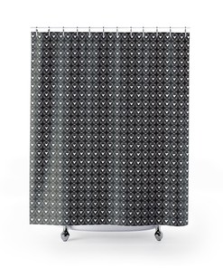 Mouse Damask Shower Curtain with Seasonal Decoration to Add a Touch of Elegance to Your Bathroom