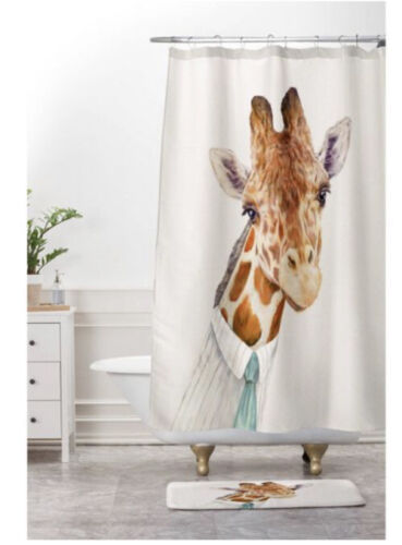 Mr Giraffe Ivory Shower Curtain - A Classic Design For Your Bathroom