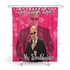 Mr. Worldwide Pitbull Shower Curtain for Fun and Unique Bathroom Decor