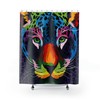 Multi-Color Animal Power Shower Curtain, Wild Bathroom Decor