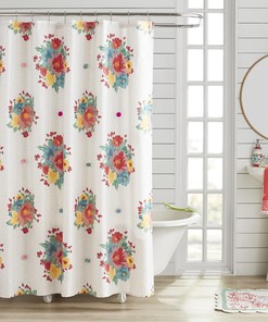 Multi-Color Floral Shower Curtain by Pioneer Woman