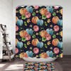 Multi-Colored Pumpkins Shower Curtain With Beautiful Autumn Art Print, Invigorating Bathroom Decor