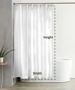 Multicolor Seashells And Starfish Shower Curtain Liner For Beachy Bathroom Decor