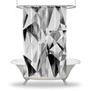 Multidimensional Geometric Patterns Shower Curtain, Modern Bathroom Decor With Artistic Touch